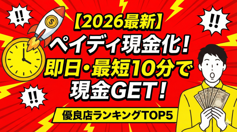【2026年最新】ペイディ現金化の優良店ランキング5選！即日・バレない・換金率90%超の秘策を公開