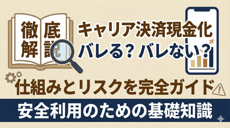 キャリア決済現金化はバレる?