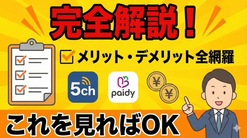 5chで話題！ペイディの枠を現金化するメリット・デメリット