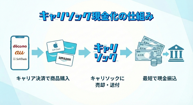 キャリソック現金化の仕組みと基本情報