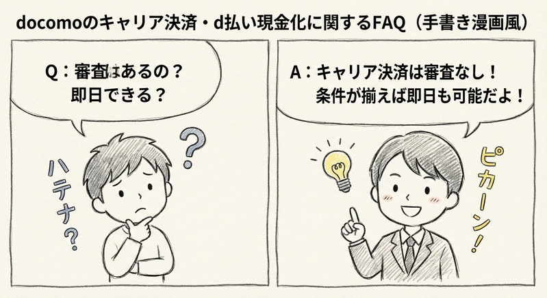 docomoのキャリア決済・d払い現金化に関するFAQ