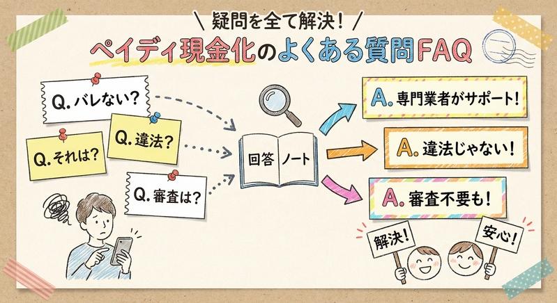 疑問を全て解決!ペイディ現金化のよくある質問FAQ